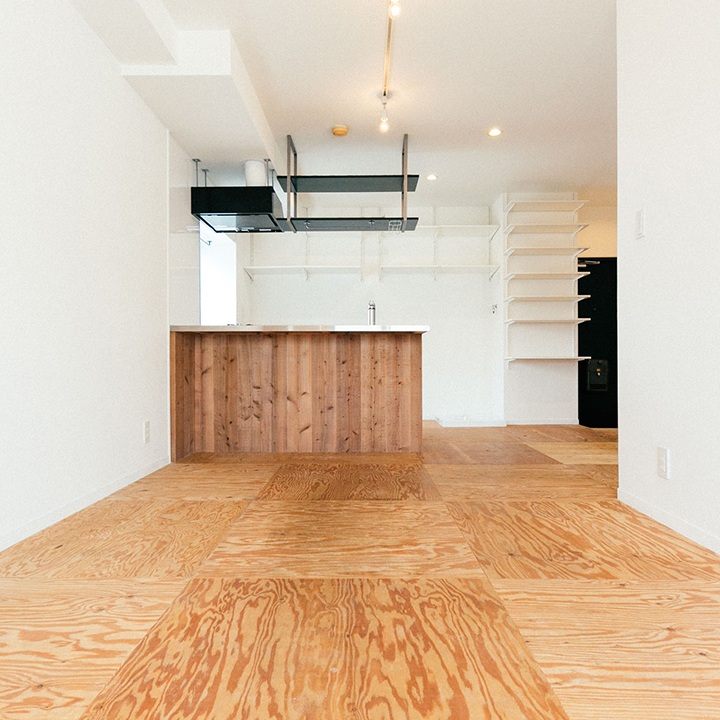 構造用合板の床材